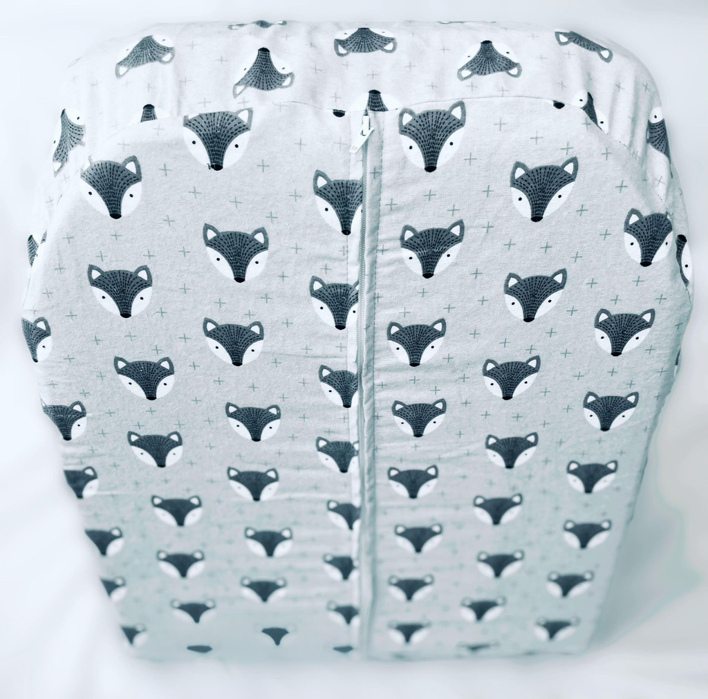 Foxy grey flannel Bestfeeding Nest BACK VIEW.webp