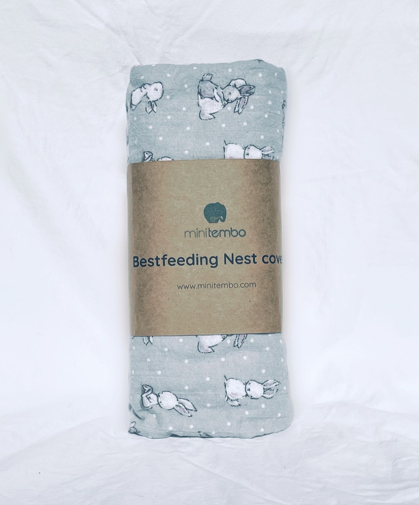 Bestfeeding Nest spare cover - Bunnies Grey Flannel
